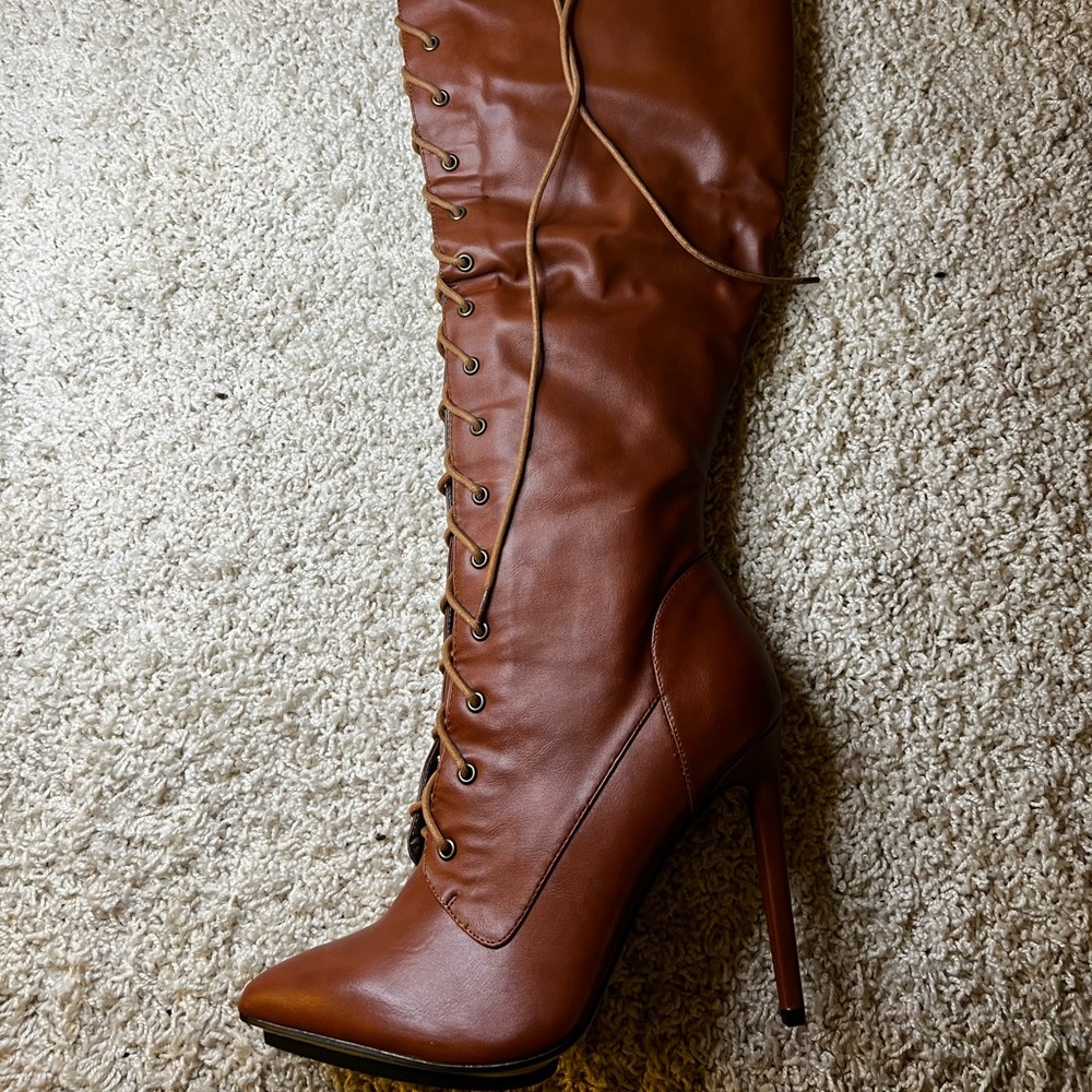 NWT - Michael Antonio lace Thigh high boots
